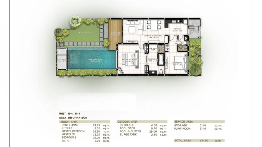 Chalet de 2 dormitorios en Nai Harn Beach, Thailand No. 32 № 24