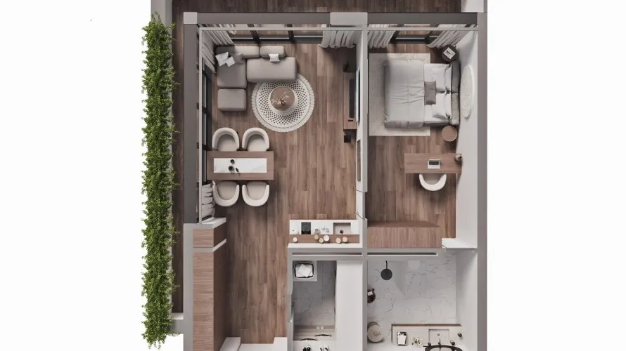 Condominio de 1 dormitorio en Nai Harn Beach, Thailand No. 104 № 27