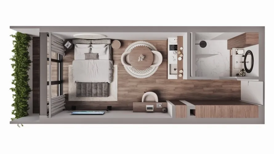 Apartamento tipo estudio Estudio en Nai Harn Beach, Thailand No. 105 № 23